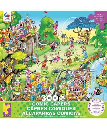 Ceaco Comic Capers Golf Safari 300 Piece Jigsaw Puzzle - Buy Online on GoSupps.com