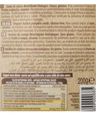 Probios - Pumpkin Seeds.Semi di Zucca Pack of 6 x 200g - Buy Online on GoSupps.com