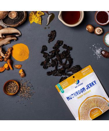 EAT THE CHANGE Mushroom Jerky Variety Pack - 5 Organic Chef Crafted 2oz Bags | 150 Calories or Less | Planet Based | 5 Flavor Variety Pack - Buy Online on GoSupps.com