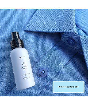 Begley's No-Iron Wrinkle Remover 3 oz Travel Size - USDA Certified Biobased Fabric Freshener & Static Cling Remover - Fragrance-Free - Buy Online on GoSupps.com