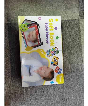 Ballery Baby Mirror Toy & Crinkle Book | High Contrast Infant Book & Mirror | Perfect Gift for Newborns 0-12 Months - Buy Online on GoSupps.com