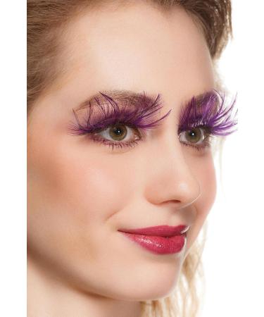 Dorisue Huge Dramatic Halloween Eyelashes - Purple Extra Long Cat Eye & Feather Style for Costumes - Buy Online on GoSupps.com