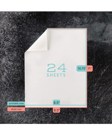 Kusini Edible Paper  24 Frosting Sheets in Resealable Packaging  Kosher Certified And Vegan-Friendly  8.5 x 11 White Icing Sheets for Cakes Printable - Buy Online on GoSupps.com