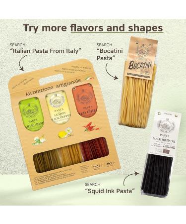 Morelli Italian Truffle Linguine - Gourmet Handmade Pasta from Italy - 8.8 Ounce (Pack of 2) - Buy Online on GoSupps.com