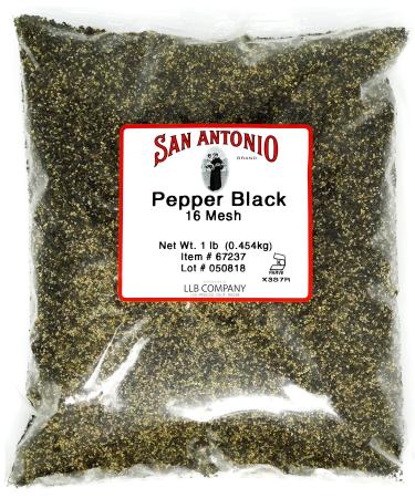 1 Pound Premium Coarse Ground Black Pepper (16 Mesh) for Barbeque Grilling Meat Rub Seasoning