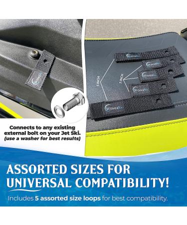 WAVESRX Soft Loops Jet Ski Cleats (7PK) | Secure Anchor Points for Docking | Ideal for WaveRunners, Seadoo & PWC - Buy Online on GoSupps.com