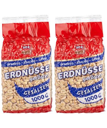 Buy XOX Salted Peanuts - 2 Packs of 1kg | Best International Shipping - Buy Online on GoSupps.com
