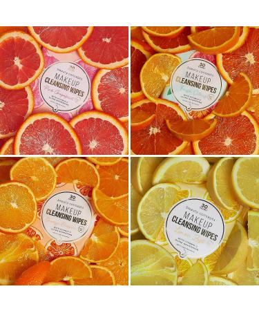 Beauty Concepts Citrus Makeup Cleansing Wipes - Fresh Citrus, Pink Grapefruit, Lemon Zest & Orange - Buy Online on GoSupps.com