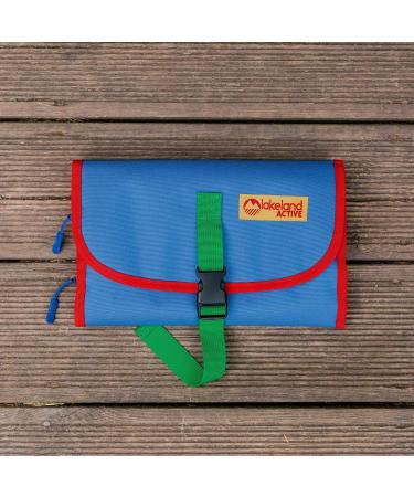 Lakeland Active Eskdale Fold Out Hanging Travel Toiletry Bag - Blue Colorblock for Men & Women - Buy Online on GoSupps.com