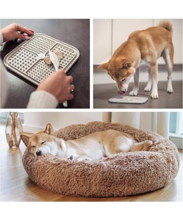 CKB Leak Mat for Dogs & Cats - Soothing Non-Loop Design 2 Lick Mats with Spatula & Brush BPA Free Intelligence Toys - Perfect Pet Accessories - Buy Online on GoSupps.com