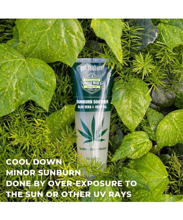 Uncle Buds Sunburn Soother with Cooling Aloe - Soothe and Hydrate Skin - Buy Online on GoSupps.com