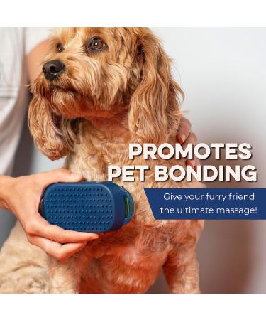 Bonza Dog & Cat Brush Set - Soft Silicone Bristles Massage & Bathing - Easy Clean Removable Screen - 2 Pieces - Buy Online on GoSupps.com