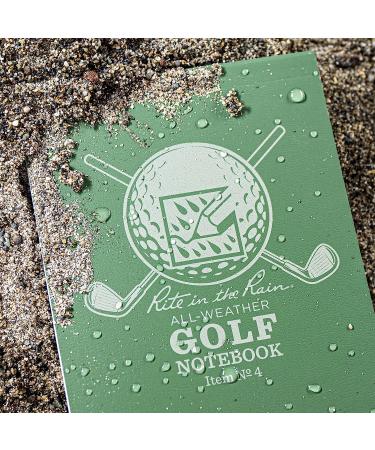 Rite in the Rain All Weather Golf Notebook - Green Field Flex - 3.5 x 6 - Club Yardage Book & Hole Notes - Buy Online on GoSupps.com