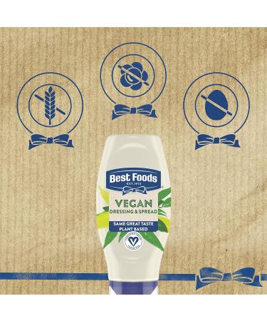 Best Foods Vegan Dressing and Spread 11.5 oz Pack of 3 - Rich & Creamy Plant-Based Mayo Alternative, Same Great Taste, Egg-Free - Buy Online on GoSupps.com