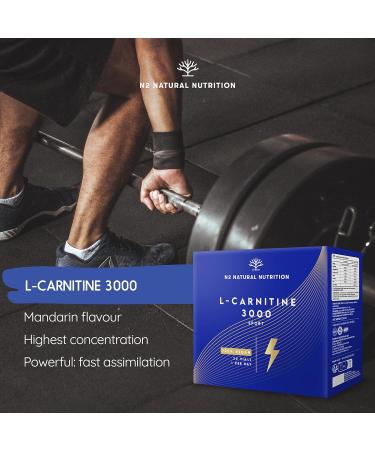 Pure L-Carnitine 3000 Liquid Shots | Vegan-Certified Weight Loss Fat Burner | 40 Easy-Open Vials | High Concentration & Fast Absorption | N2 Natural Nutrition - Buy Online on GoSupps.com