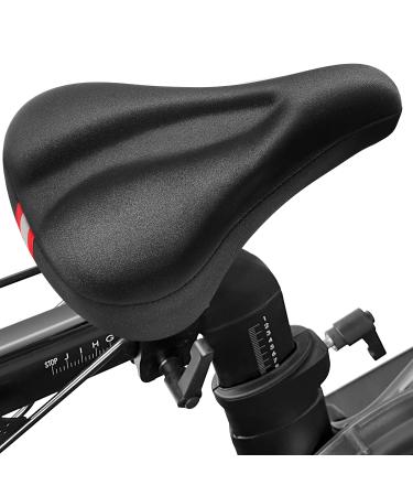 PeloFamily Bike Seat Cushion Compatible with Peloton Bike & Bike Plus, Gel Bike Seat Cover for Women & Men Comfort, Extra Soft Memory Foam Padded, 11x7, Accessories for Most Narrow Bike Seat