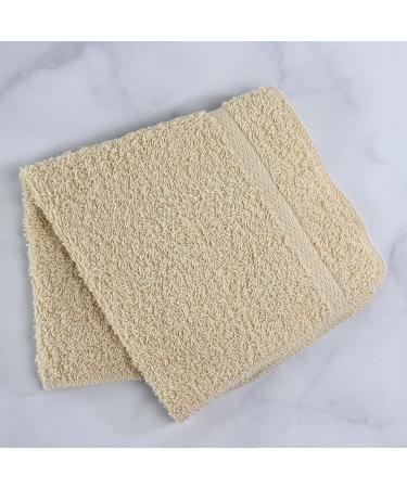 1888 Mills Crown Touch 24-Piece Utility Washcloth Set - Beige | 100% Cotton Microfiber Alternative - Buy Online on GoSupps.com