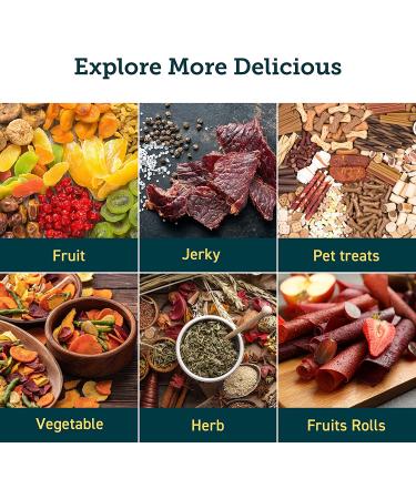 COSORI Food Dehydrator: 5-Tray Machine for Jerky, Fruit, Meat, Dog Treats, Herbs & Vegetables - BPA-Free Dryer with Timer & Temperature Control - Includes 50 Recipes (CFD-N051-W) - Buy Online on GoSupps.com