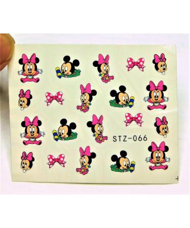 Mix Yellow Dress Minnie Mouse Nail Decal Baby Minnie Mickey Mouse Water transfer Disney Nail Art 2018 - Buy Online on GoSupps.com