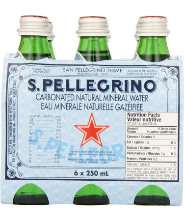 San Pellegrino Sparkling Mineral Water 250 ml (Pack of 6) - Buy Online on GoSupps.com
