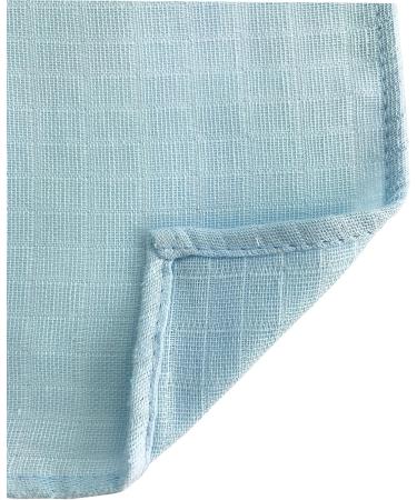 Pack of 6 Muslin Diapers | 100% Cotton Burp Cloths for Babies | OEKO-TEX Certified Cloth Diapers & Muslin Cloths (80x70 cm Blue) - Buy Online on GoSupps.com