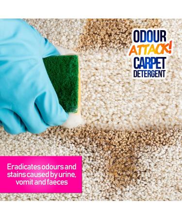 Pro-Kleen Odour Attack! Pet Carpet Cleaner Enzyme Shampoo 5L Citrus - Urine Cleaner with Active Enzymes to Eliminate Urine Faeces & Vomit Stains From Dogs Cats Humans All Carpet Types - Buy Online on GoSupps.com