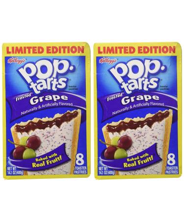 Kellogg's Frosted Grape Pop Tarts - 2 Boxes, 8 Count Each - Buy Online on GoSupps.com