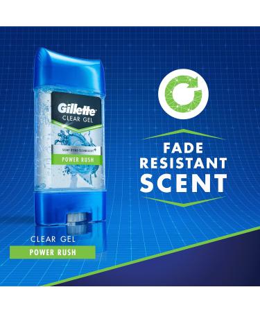 6 Pack Gillette Clear Gel Power Rush 4oz Anti-perspirant Deodorant Stick - Buy Online on GoSupps.com