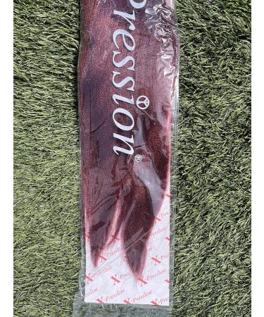 60 INCH XPRESSION LAGOS BRAID PRE-PULLED/PRES-STRETCHED Hair Extension 60 2 In A Pack (Pure Colour 39 Burgundy Red) Heat Resistant Tangle Free Brushable Burdundy Red 39 60 inches - Buy Online on GoSupps.com