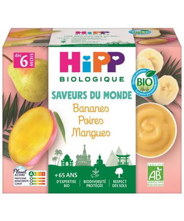 HiPP Organic Bananas Pears Mango Cups 4x100g