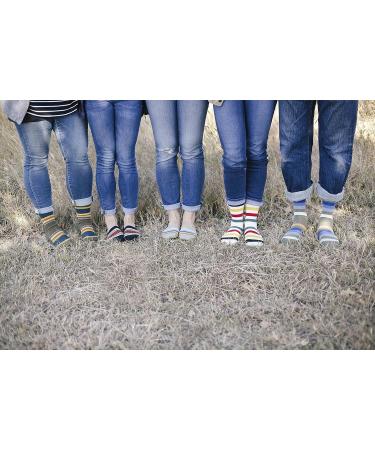 Pendleton Women's Moc Socks - Medium Glacier Stripe | White - Buy Online on GoSupps.com