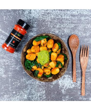 2 Pack Smoked Spanish Paprika by Kiva Gourmet - Hot + Sweet Flavors - 4 oz Total WT - La Vera Region of Spain - Buy Online on GoSupps.com