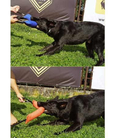 Dingo Gear Cotton Nylon Bite Sausage for Dog Training - IGP IPO Obedience Protection - 45x8cm with 2 Handles - Black S00076 - Buy Online on GoSupps.com