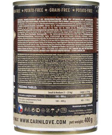 Carnilove Wild & Reindeer Grain Free Adult Dogs 400g - Buy Online on GoSupps.com