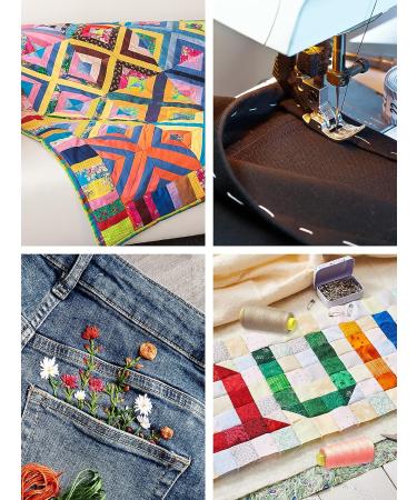 White Mercerized Cotton Thread - 2400 Yards - 50WT Cone Sewing & Quilting Thread - 2 Rolls 50S/2 Embroidery Thread by Mandala Crafts - Buy Online on GoSupps.com