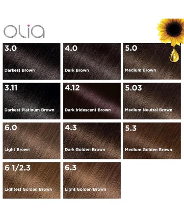 Garnier Olia Hair Color 5.03 Medium Neutral Brown 2 Count - Ammonia-Free Oil-Rich Permanent Dye - Buy Online on GoSupps.com