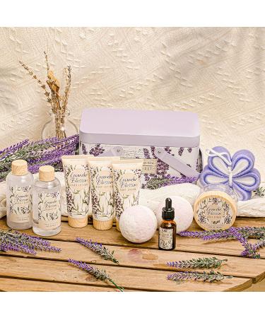 Green Canyon Spa Lavender Bath Gift Set - 11pcs Birthday Gifts for Women, Home Spa Relaxation - Buy Online on GoSupps.com