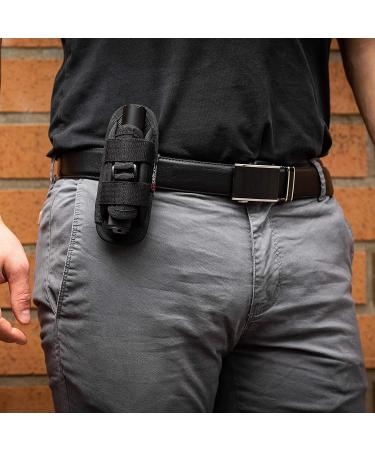 TH1 Tactical Flashlight Holster - Stretchable Rotatable Clip - 360 Degree Holder - Police Military Security - Black - Buy Online on GoSupps.com
