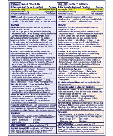 Vicks DayQuil NyQuil LiquiCaps 72 Count - Cold & Flu Relief Capsules for Sore Throat, Fever, and Congestion - Day & Night Relief Pack - Buy Online on GoSupps.com