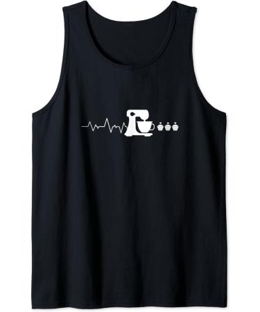 Baking Heartbeat I Funny Pastry Gift I Baker Baking Tank Top