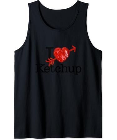 I Love Ketchup Gift Tomato Sauce Heart Tank Top