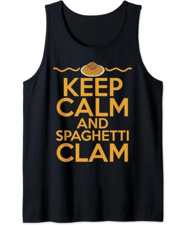 Keep Calm And Eat Spaghetti Pasta Meatballs Tomato Sauce Top Tank Top - Buy Online on GoSupps.com