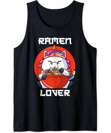 Ramen Noodle Soup Unicorn Tank Top