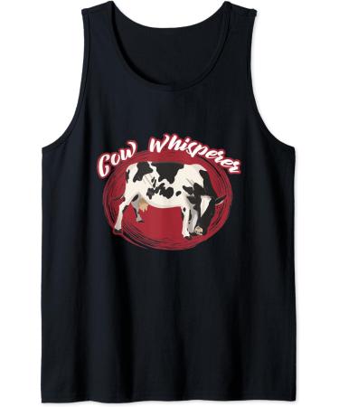 Funny Cow Whisperer Dairy Products Milk Produce Dairy Tank Top