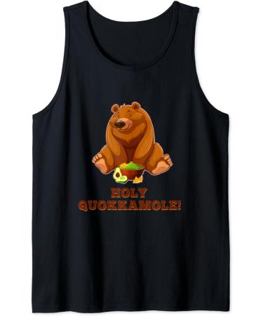 Holy Quakkamole Bear Avocado Guacamole Fruit Vegetable Vegan Tank Top