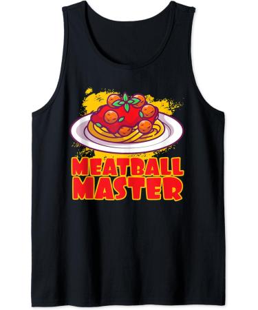 Meatball Master Pasta Food Spaghetti Meatballs Tomato Sauce Tank Top - Buy Online on GoSupps.com