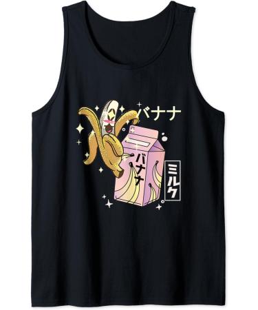 BANANA MILK CARTON FUNNY RETRO 90s KAWAII Tank Top