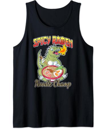 Spicy Ramen Pho Bowl Noodle Champ | Noodles Lizard Monster Tank Top