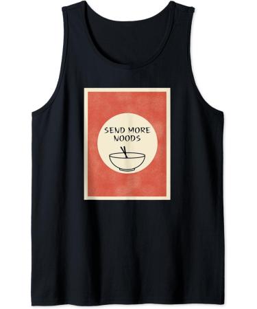 Send more noods - Ramen Noodles Retro Japanese Art Design Tank Top - Buy Online on GoSupps.com