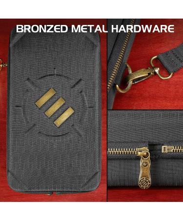 ENHANCE Tabletop Community DND Dice Case and Dice Rolling Tray - Dice Holder and Storage for up to 500 RPG Dice with Rugged Protective Design  Soft Interior  and Organizer Pockets (500 Dice Capacity) - Buy Online on GoSupps.com